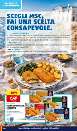 Volantino ALDI settimana 42 Pagina 8: ALDI DAL NOSTRO ASSORTIMENTO SCEGLI MSC, FAI UNA SCELTA CONSAPEVOLE. PESCATO
