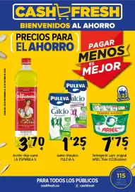 Folleto Cash Fresh Página 1: Puleva - vitacalcio €1,25, La española - aceite oliva suave €3,70