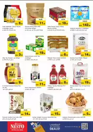 Nesto catalogue Page 3: 7912 WAFER BALL BALL 9.95 AED 6.99 Draft WafrBall Choco Hazint Crm150gm Asstd ويفر بالشوكولاتة درافت