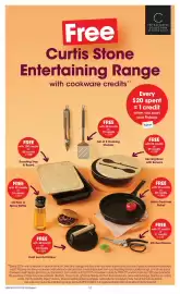 Coles catalogue week 41 Page 10: Free THE EXCLUSIVE COLLECTION BY CURTIS STONE Curtis Stone Entertaining Range with cookware