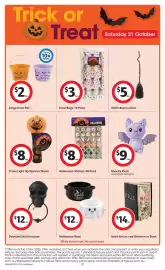 Coles catalogue week 41 Page 20: Treat Bags 15 Pack €3,00, Coles Light Up Spinner Wand €8,00
