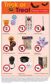 Coles catalogue week 41 Page 20: Treat Bags 15 Pack €3,00, Coles Light Up Spinner Wand €8,00