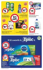 Coles catalogue week 41 Page 47: Omo Laundry Liquid €24,00, Sorbent 3-Ply Soft & Strong Toilet Paper €19,00
