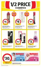 Coles catalogue week 41 Page 8: Cutex Strengthening Nail Polish Remover €3,00, Huggies Ultra Dry Jumbo Nappies €30,00