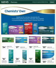 Healthy Life catalogue Page 13: Chemists' Own Allermist 120 Metered Sprays €26,95