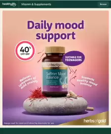 Healthy Life catalogue Page 14: Saffron Mood Balance
