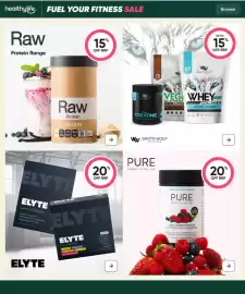 Healthy Life catalogue Page 5: Pure Sports Nutrition Low Carbohydrate Electrolyte Hydration, Raw Protein Isolate