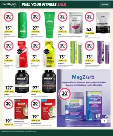 Healthy Life catalogue Page 6: GU Energy Gel Cola Me Happy €3,16, Hydralyte Effervescent Electrolyte Tablets €13,56