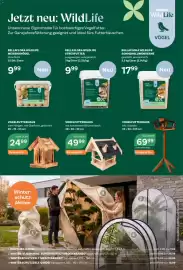 Bellaflora Flugblatt Seite 4: Vogelfutterhaus €24,99, Vogelfutterhaus mit schwarzem Bitumendach €49,99