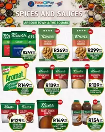 Take 'n Pay catalogue Page 3: Knorr Marinades Assorted €154,99, Knorr Soups Assorted €249,99
