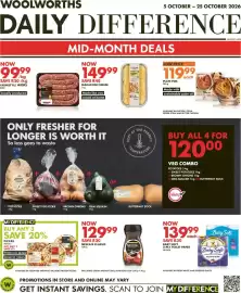 Woolworths catalogue Page 1: Plate Pies €119,99, NESCAFÉ CLASSIC €129,99