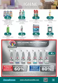 Volantino Altasfera Pagina 23: Pril gel gold limone €3,59, Amuchina pavimenti igienizzante limone €1,49