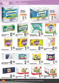 Volantino Cash pro Pagina 42: Corona tovaglioli maxi scorta €0,64, Maxi carta igienica profumata linea 3 veli 4 rotoli €0,63