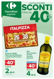 Volantino Carrefour Express Pagina 1: Olio Extra Vergine di Oliva Classico Desantis €4,79
