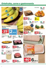 Volantino Carrefour Express Pagina 2: Broccoletti €2,39, Luganega Paesana Carne al Fuoco Aia €3,99