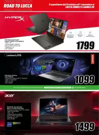 Volantino MediaWorld settimana 41 Pagina 2: Notebook Gaming HP HyperX OMEN 16-AP1000NLX €1.799,00