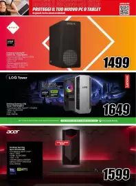 Volantino MediaWorld settimana 41 Pagina 3: Omen Desktop Gaming HP €1.499,00, Desktop Gaming LOQ €1.649,00