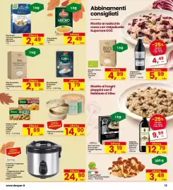 Volantino Eurospar Pagina 13: Riso Arborio Curtiriso €2,49, Riso Basmati Profumato Gallo €1,79
