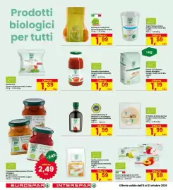 Volantino Eurospar Pagina 16: Mozzarella Despar Scelta Verde Bio, Logico €1,39