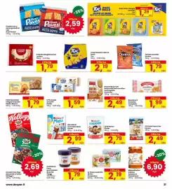 Volantino Eurospar Pagina 21: Le Tisane assortite Pompadour €2,19, Barrette di cioccolato Maxi Kinder €2,99