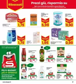 Volantino Eurospar Pagina 27: Crema Rosa o Bianca Cera di Cupra €1,95, Assorbenti ripiegati Ultra assortiti Xme Despar €0,99