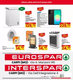 Volantino Eurospar Pagina 32: Termoveventilatore Scirocco 2000W Kasaviva €14,90, Samsung Smartphone Galaxy A27 5G €229,00