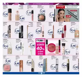 Volantino Acqua & Sapone Pagina 4: Deborah Mascara Like a Pro Duo €7,90, Deborah Formula Pura Fondotinta Bio €10,50