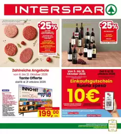 Volantino Interspar Pagina 1: INTERSPARA Der Rabatt wird direkt an der Kasse abgezogen und gilt auch für Produkte im