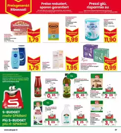 Volantino Interspar Pagina 27: Cera di Cupra Rosa/Crema Rosa o Bianca €1,95, Xme Ultra Giorno €0,99