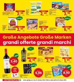 Volantino Interspar Pagina 4: Dolce Italia Pisellini Finissimi Orogel €2,49, Olio extra vergine di oliva Dante €4,99