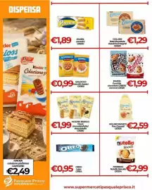 Volantino Supermercati Pasquale Prisco Pagina 4: Pavesi Gocci ole cioccolato / coconut €1,99, Mulino Bianco Flauti €1,99