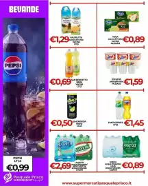 Volantino Supermercati Pasquale Prisco Pagina 8: San Benedetto bibite €0,69