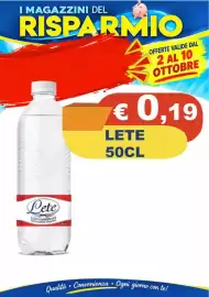 Volantino Magazzini del Risparmio Pagina 13: Lete acqua minerale €0,19