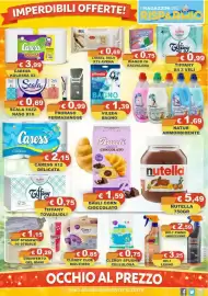 Volantino Magazzini del Risparmio Pagina 3: Natur ammorbidente €1,69, Clendy spugna cellulosa €0,75