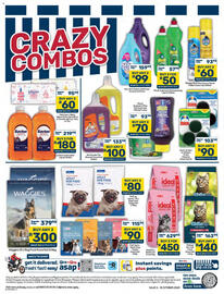 Pick n Pay catalogue Page 2: Savlon Antiseptic Liquid-750ml €180,00, PnP Semi-Moist Dog Treats Assorted 120g €90,00