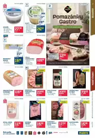 Makro leták Strana 3: Moravská šunka standardní €115,00, Vídeňské párky se sýrem €73,00