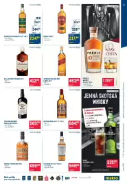 Makro leták Strana 5: STARÁ MYSLIVECKÁ 4 Y. O.** 40 % €234,90, PRÁDLO WHISKY 10 Y.O.* 43% €1.155,00