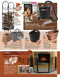 Catalogue Provence Outillage page 11: Panier à bûches et de rangement €11,99, Barrière de sécurité €49,99