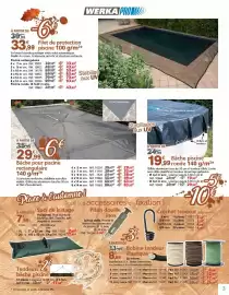 Catalogue Provence Outillage page 3: Bâche pour piscine rectangulaire €29,99, Bâche piscine ronde €19,99