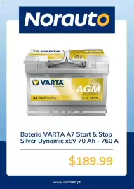 Folheto Norauto Página 5: Bateria Varta A7 Start & Stop Silver Dynamic xEV 70 Ah €189,99