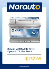 Folheto Norauto Página 6: Bateria Varta E44 Silver Dynamic €137,99