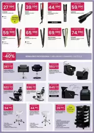 Catálogo Pluricosmética Página 8: Proto ondulador de cabelo automático €44,99, Cadeira de barbeiro vintage €996,30
