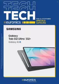 Volantino Euronics Pagina 1: רת NJ225 H ୮ חו ہے لى *euronics II TECH SAMSUNG Galaxy Tab S12 Ultra S12+ Galaxy Al FINO AL 15