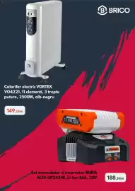 Catalog Brico Depôt Pagină 3: VORTEX Calorifer electric VORTEX VO4221, 11 elementi, 3 trepte putere, 2500W, alb-negru