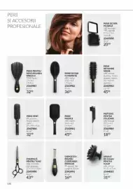 Catalog Avon Pagină 150: Perie de păr cu perniță €36,99, Dispozitiv pentru curățarea periilor €16,99
