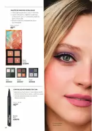 Catalog Avon Pagină 44: Paleta de farduri ultra quad €49,99, Avon Contur Lichid Power Stay 24H €40,00