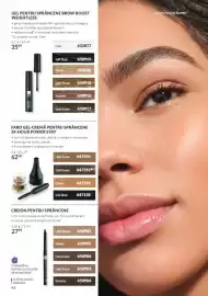Catalog Avon Pagină 46: Creion pentru sprâncene €27,99, Fard gel-cremă pentru sprâncene €62,00