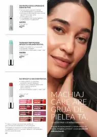 Catalog Avon Pagină 60: Anew ser pentru gene și sprâncene €42,00, Anew Revival tratament pentru buze €47,00