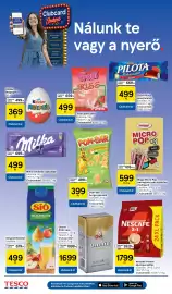 Tesco akciós újság | Szupermarket Oldal 4: Mogyi micro pop €599,00, Omnia kávé €1.699,00