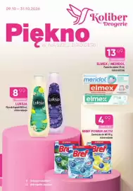 Koliber drogerie gazetka Strona 1: Pasta do zębów €13,49, Płyn do kąpieli Luksja €8,99